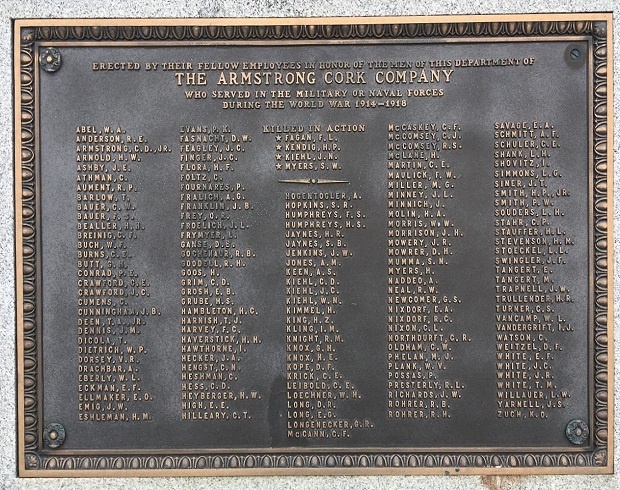 World War I Memorial Plaque