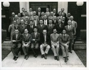 Photo: LancasterHistory, Armstrong Archives, July 1946. Professor Bishop Franklin Grant in attendance. 