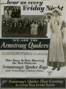 An Armstrong Quaker broadside, circa 1930. Photo: LancasterHistory, Armstrong Archive.
