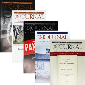 Assorted covers of The Journal of Lancaster County's Historical Society.