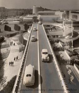 Bird's-eye view, "The Road of Tomorrow." Photo: LancasterHistory, Armstrong Archive.