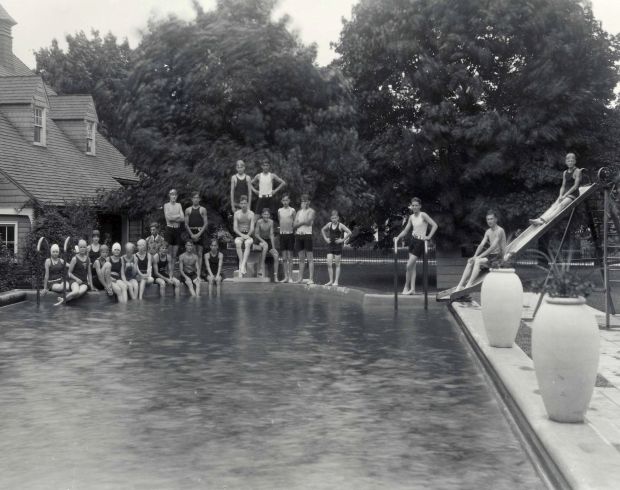 Swimming at the Keiper Long home