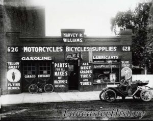 Harvey Williams's bike shop at 626 - 628 West Orange Street