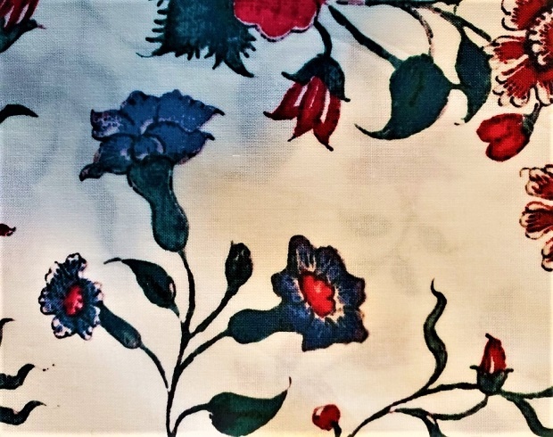 Photograph of reproduction cotton fabric