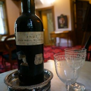 An original 1827 bottle of Madeira from Buchanan's private collection.