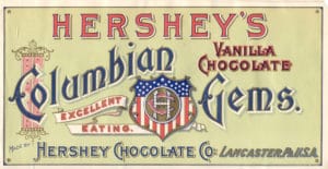 Image of a Hershey bar wrapper.