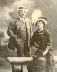 Milton and Catherine Hershey photographed in Nice, France, 1910.