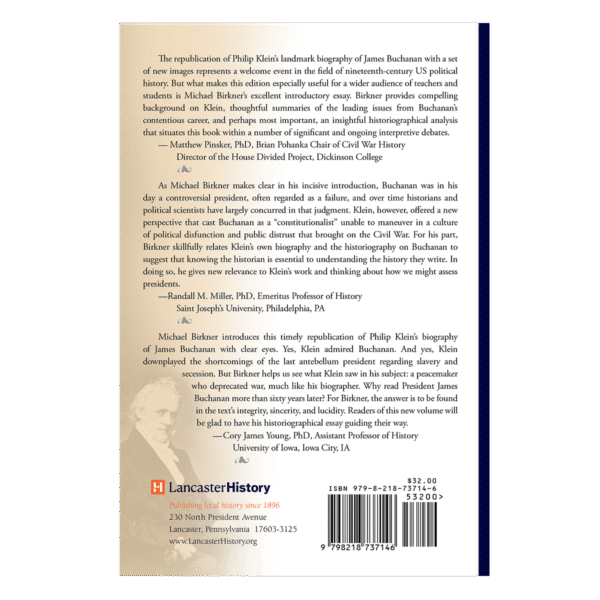 "Cursed are the Peacemakers" President James Buchanan: A Biography - Image 2