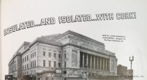 Armstrong advertisement, St. Louis Municipal Auditorium, March 1936. Photo: Armstrong World Industries, Inc.