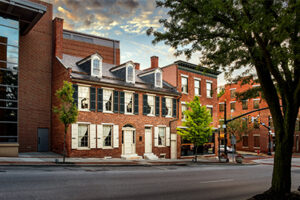 Exterior of the Thaddeus Stevens & Lydia Hamilton Smith Historic Site and the Kleiss Tavern on South Queen Street. 