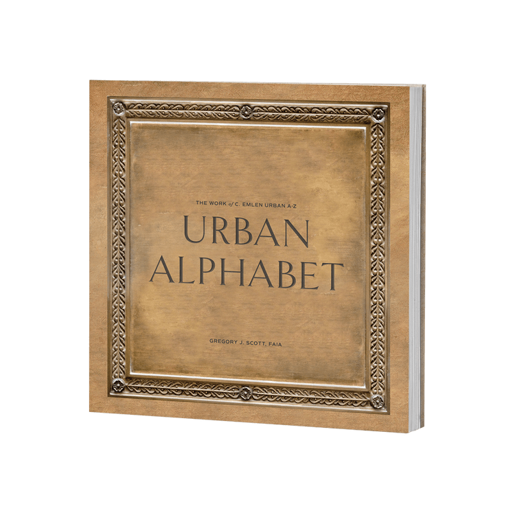 The cover of "Urban Legend" book with a brown, sepia tone-color and a decorative border.