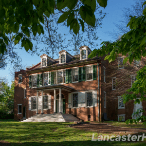 President James Buchanan's Wheatland (North Facade) The exterior of Wheatland facing Marietta Avenue.