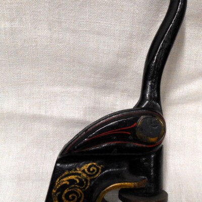 <i> Seal Press used to emboss documents, GAR Post #118. LancasterHistory, Gift of American Legion Post 372. </i> Metal hand press to emboss documents.